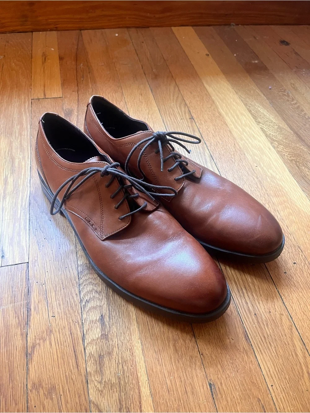 Cole Haan British Tan and Dark Brown Newmark Oxford - Mens